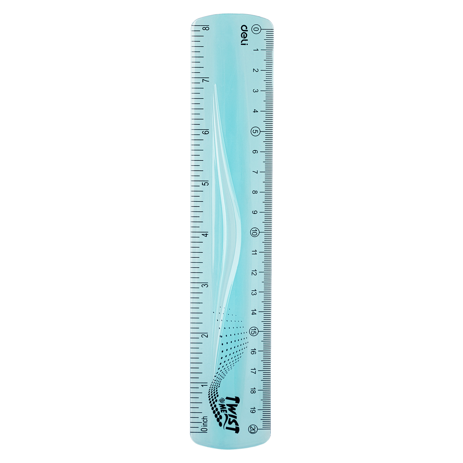 deli EH20 Ultra Flexible Ruler, 20 cm, 8 inch, - Image 2