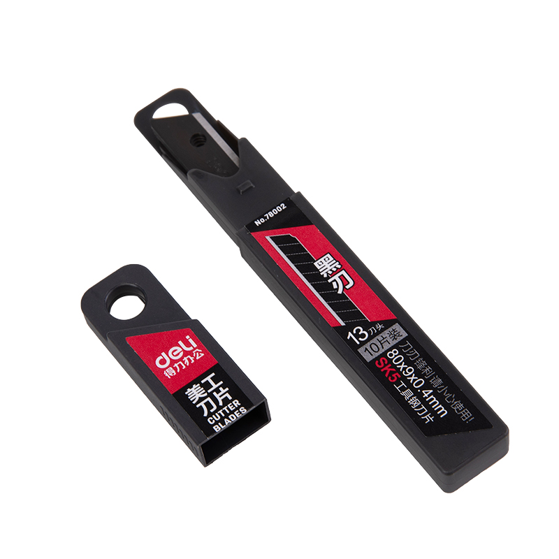 deli 78002 Cutter Blade, 8 snap-off blades, Black - Image 2