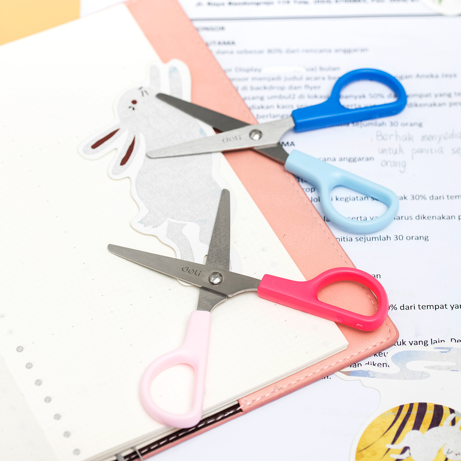 deli E6021 School Scissors, 120mm, Assorted Colors - Image 2