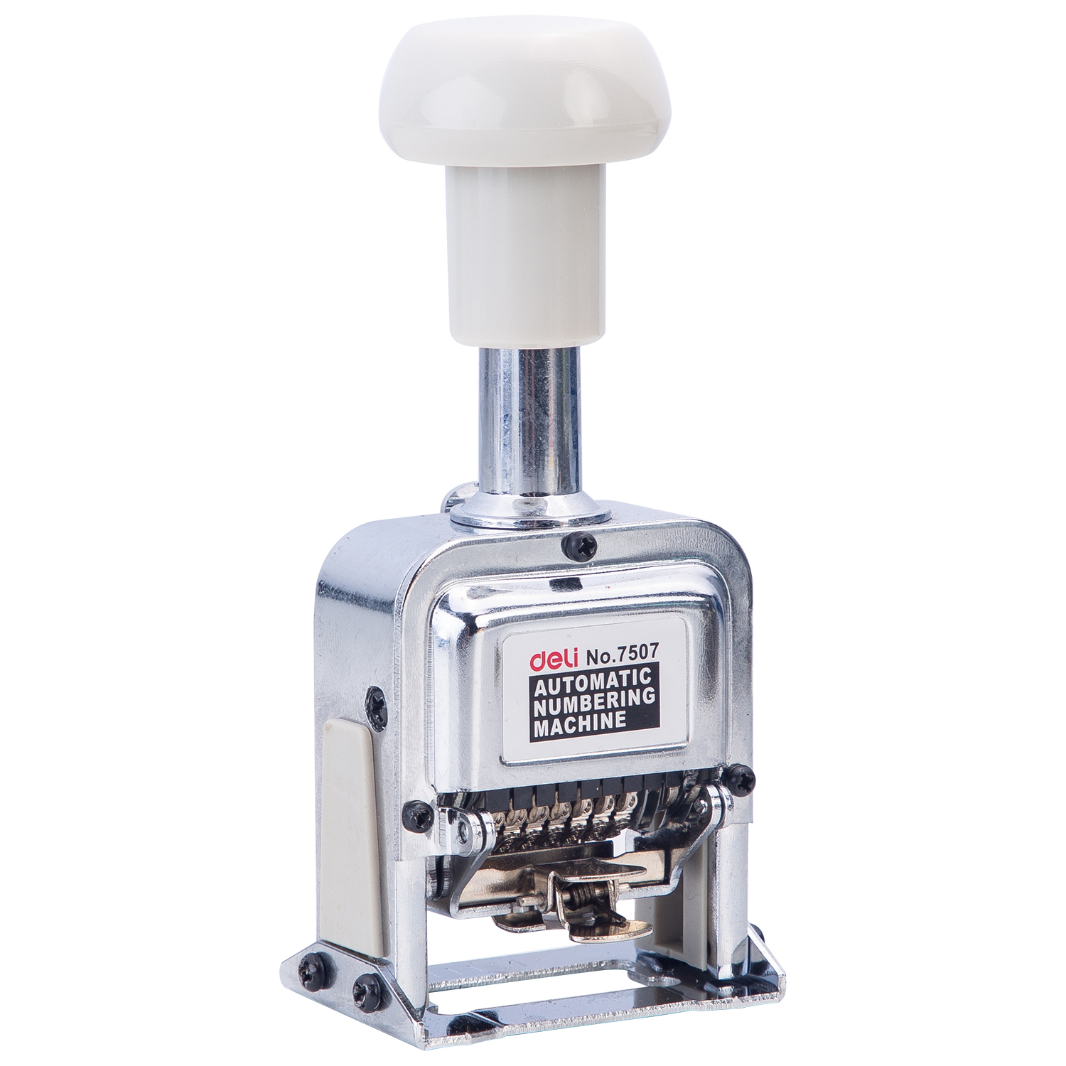deli E7507 Numbering Machine, 7 digits, White - Image 2