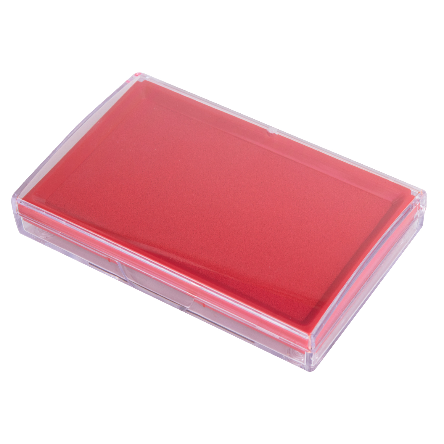 deli E9864 Stamp Pad, 138×88×26mm, Red - Image 2