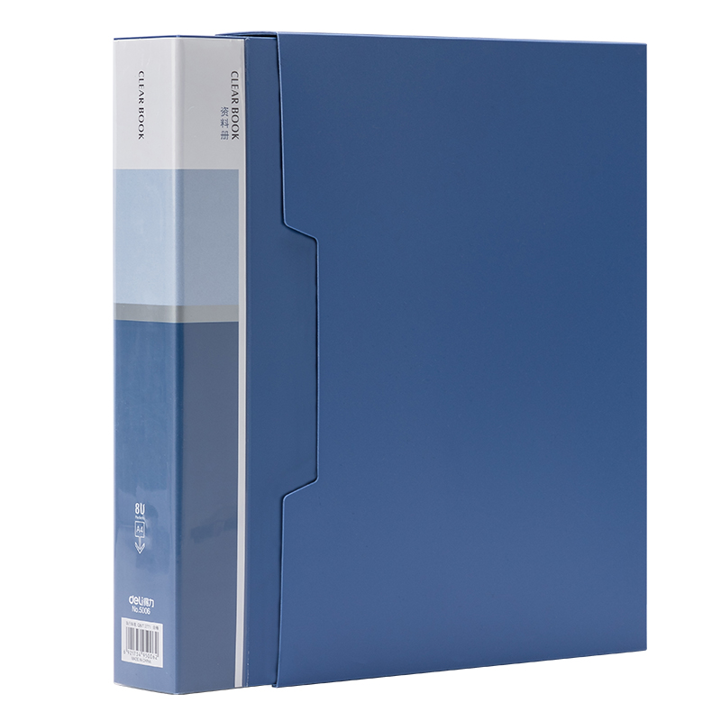 deli 5006 Display Book, A4-80P, Blue - Image 2