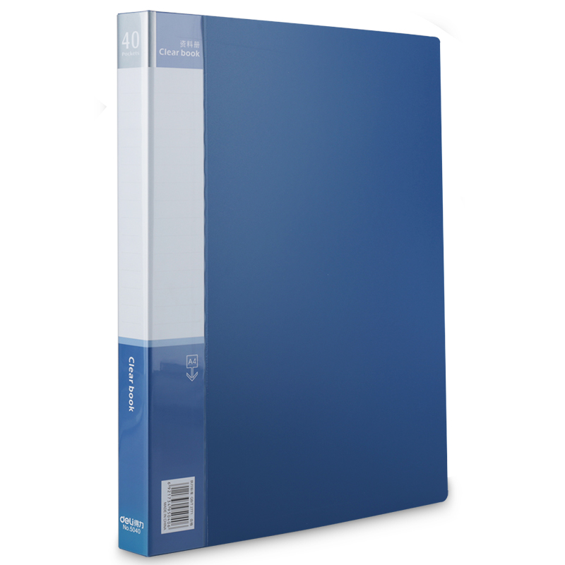 deli 5040 Office Display Book, A4-40 pages, Blue - Image 2