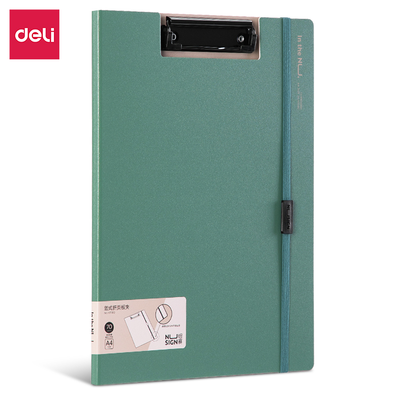 deli NS180 Clipboard, 2.0mm Foam PP Material, Green - Image 2