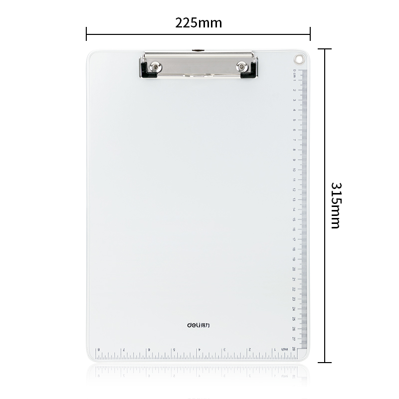 deli 64504 Clipboard, A4, Silver - Image 2