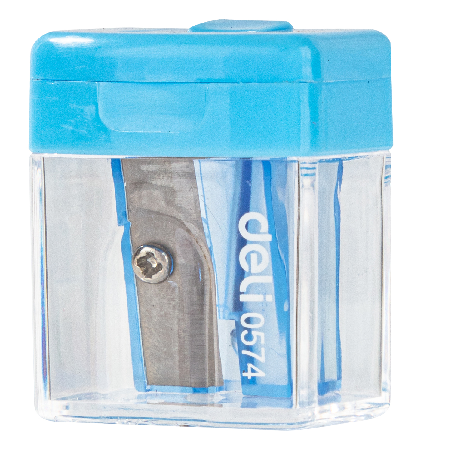 deli E0574 Pencil Sharpener, 1-hole w/canister, Assorted Colors - Image 3