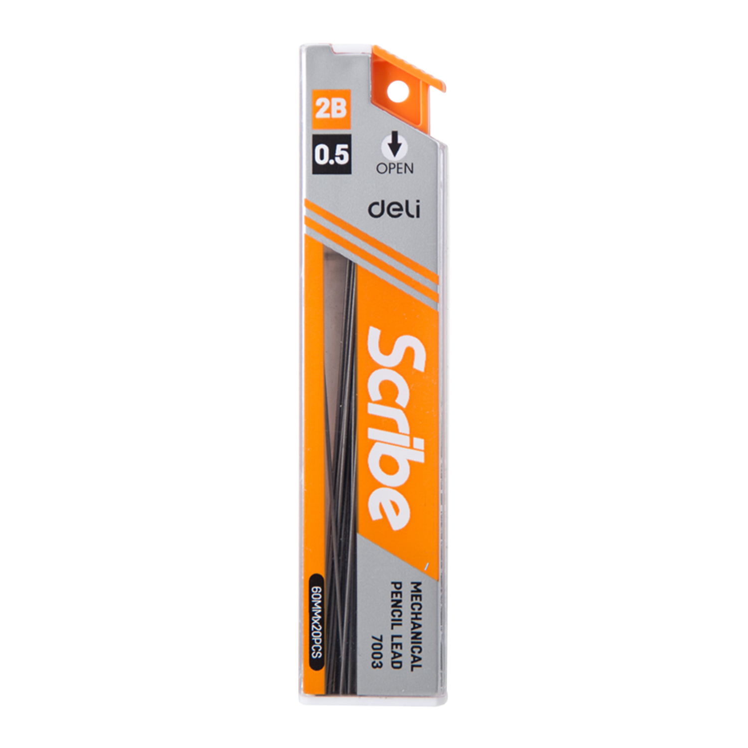 deli E7003 Mechanical Pencil Leads, 0.5mm, 2B, 60mm, Assorted Colors - Image 3