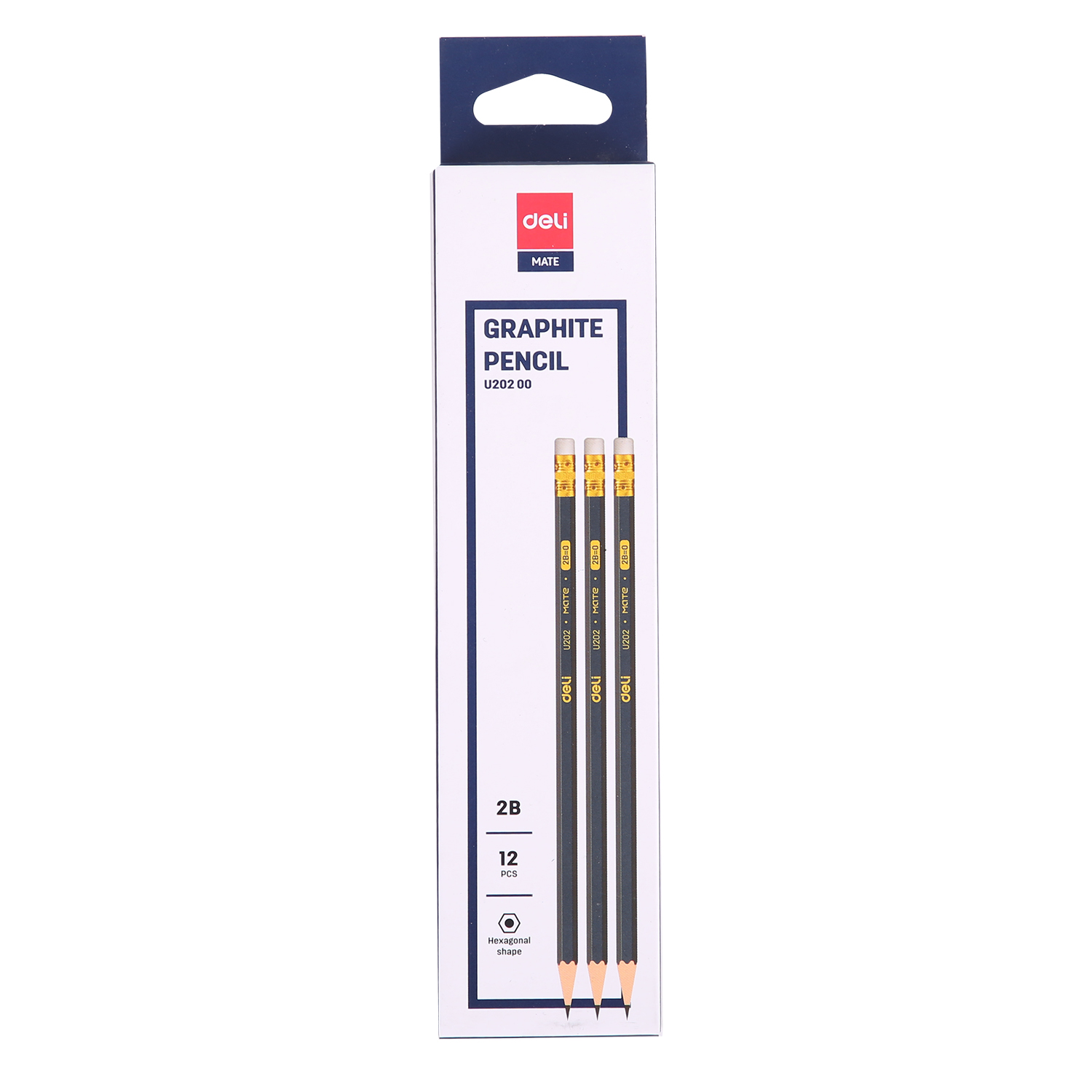 deli EU20200 Graphite Pencil, 2B, Blue - Image 3