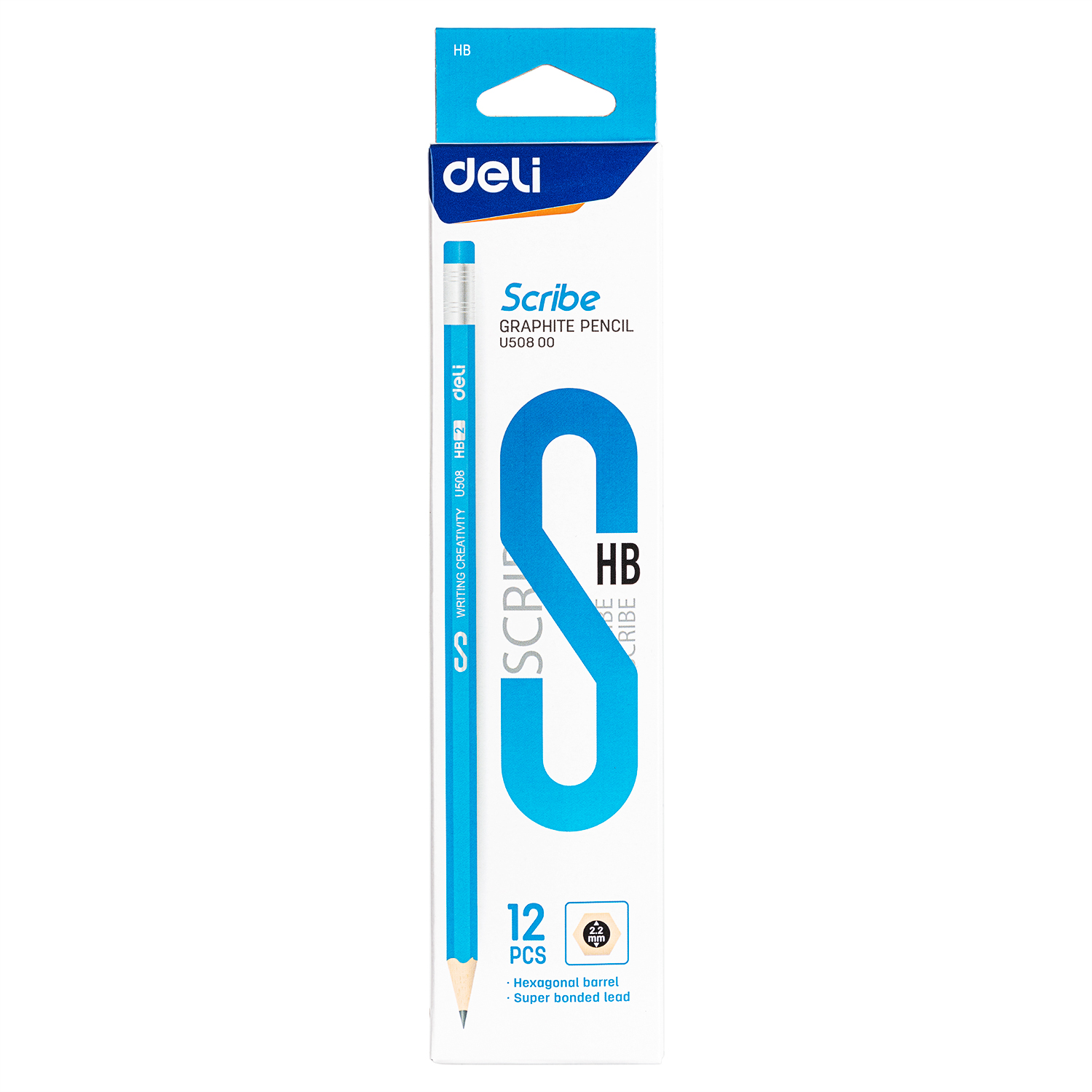 deli EU50800 Graphite Pencil, HB, Assorted Colors - Image 3