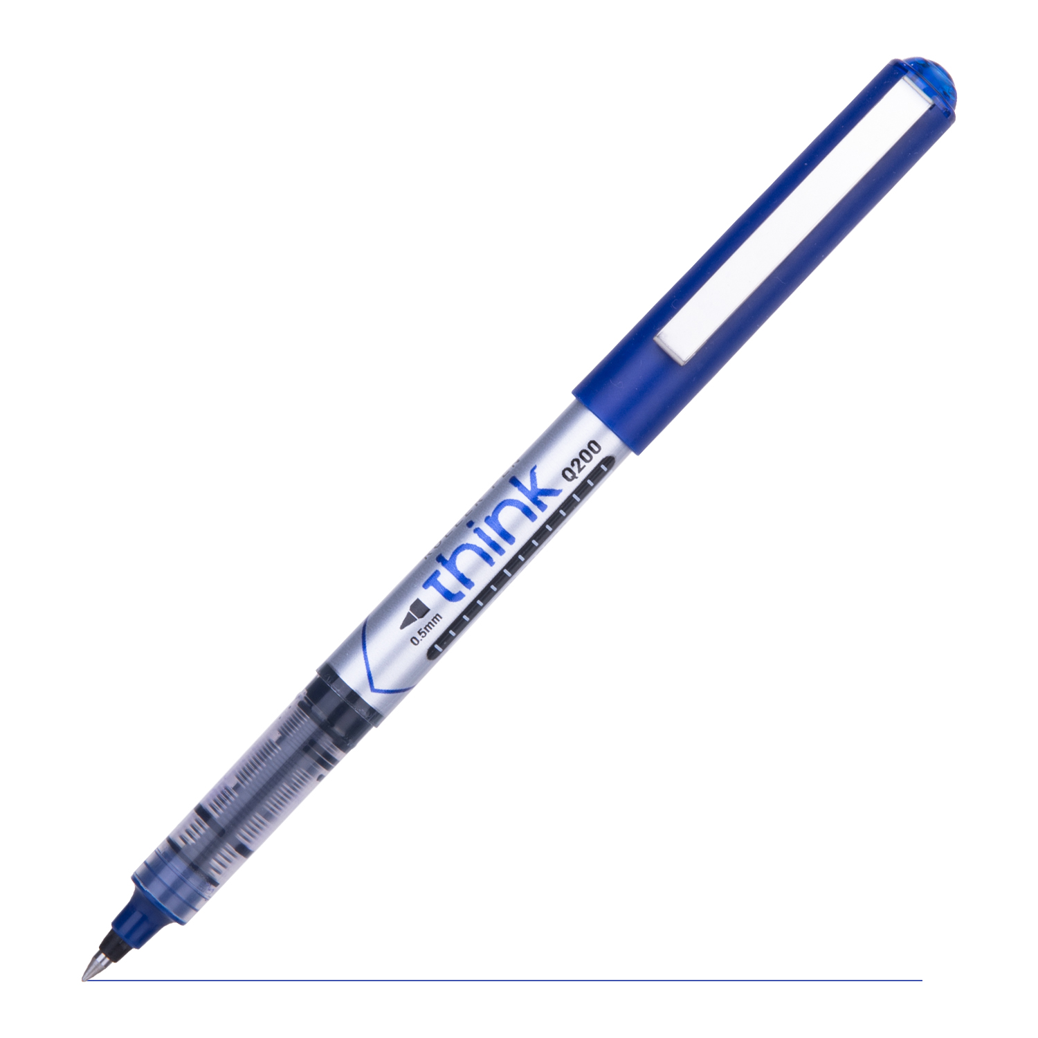 deli EQ20030 Roller Pen, Bullet tip:0.5mm, Blue - Image 3