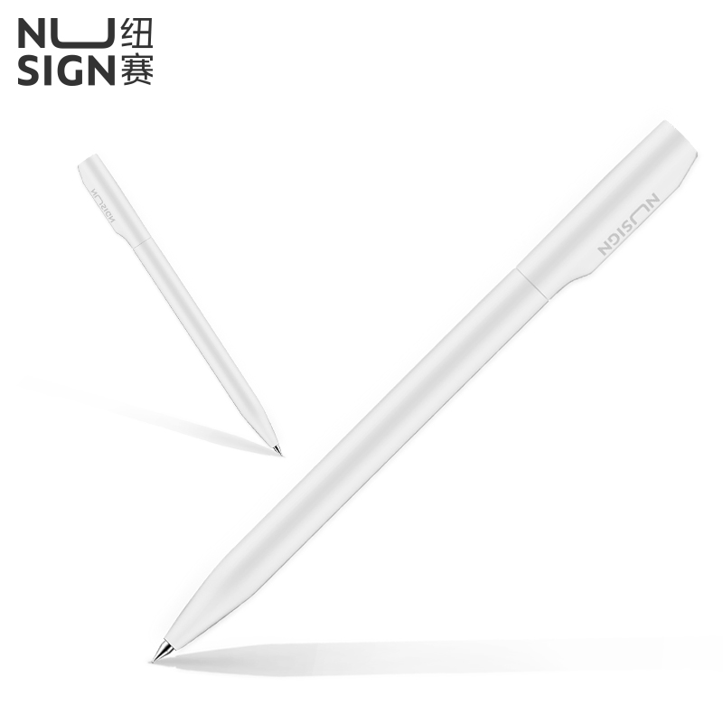 deli NS552 Nusign Gel Pen, Bullet tip: 0.5mm, White - Image 3