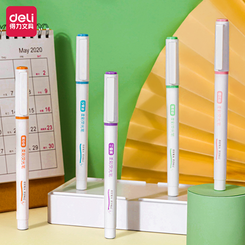 deli S744 Highlighter, Assorted Colors - Image 3