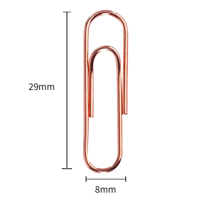deli 78510 Paper Clips, 3#/29mm, Golden - Image 3