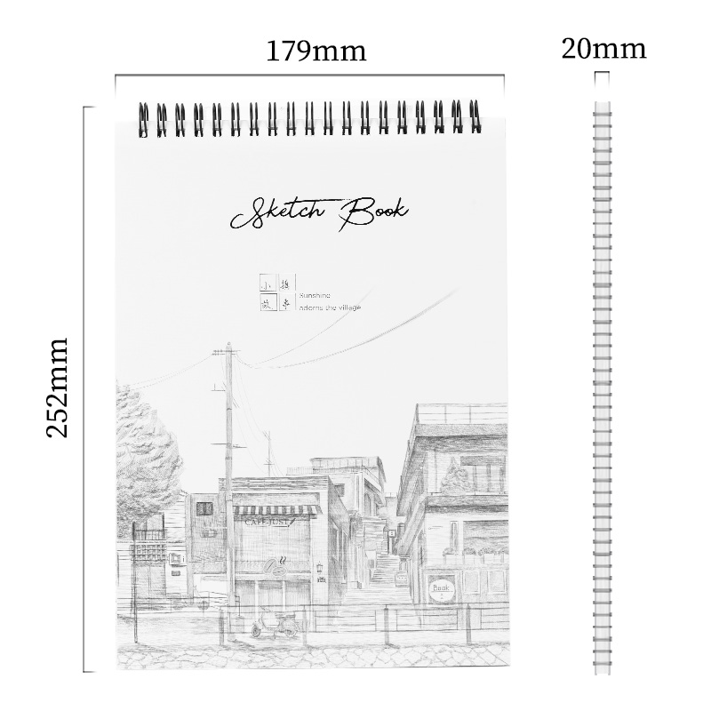 deli 73628 Sketch Book, B5, Assorted Colors - Image 3