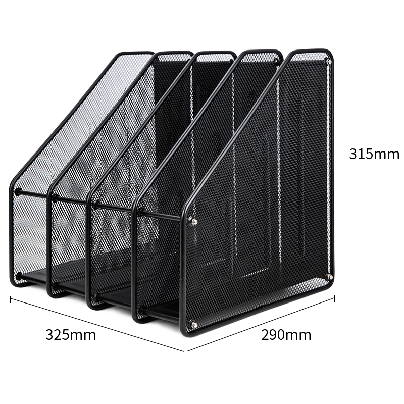 deli 78994 Magazine Container, 325*290*315mm, Black - Image 3
