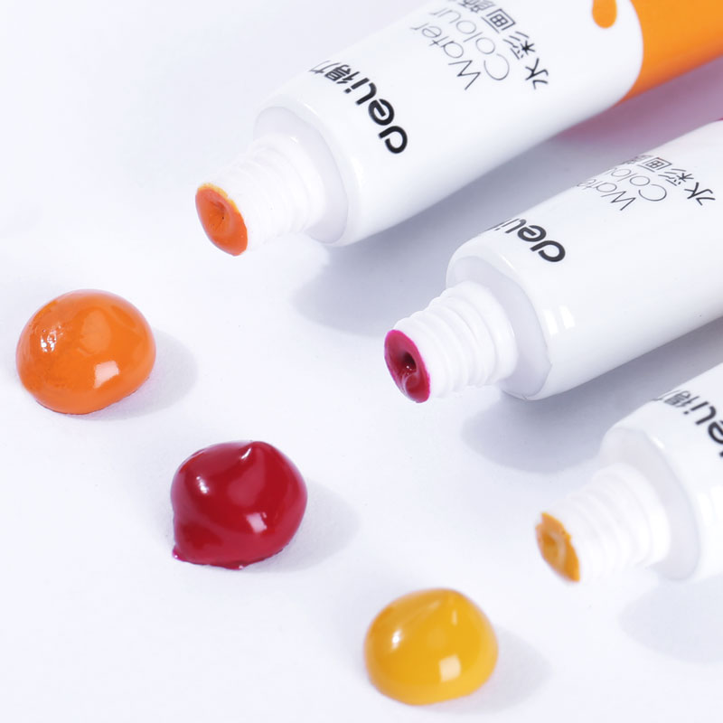 deli 73860 Watercolor Painting, 18 colors 5ml, Assorted Colors - Image 3