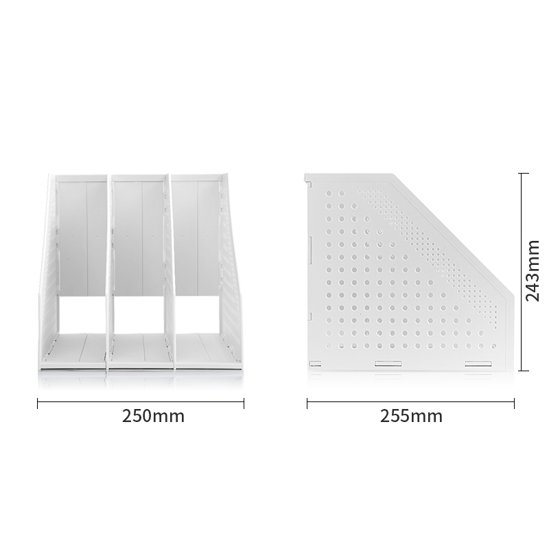 deli 78995 Magazine Container, 288*50*300mm, Light Grey - Image 3