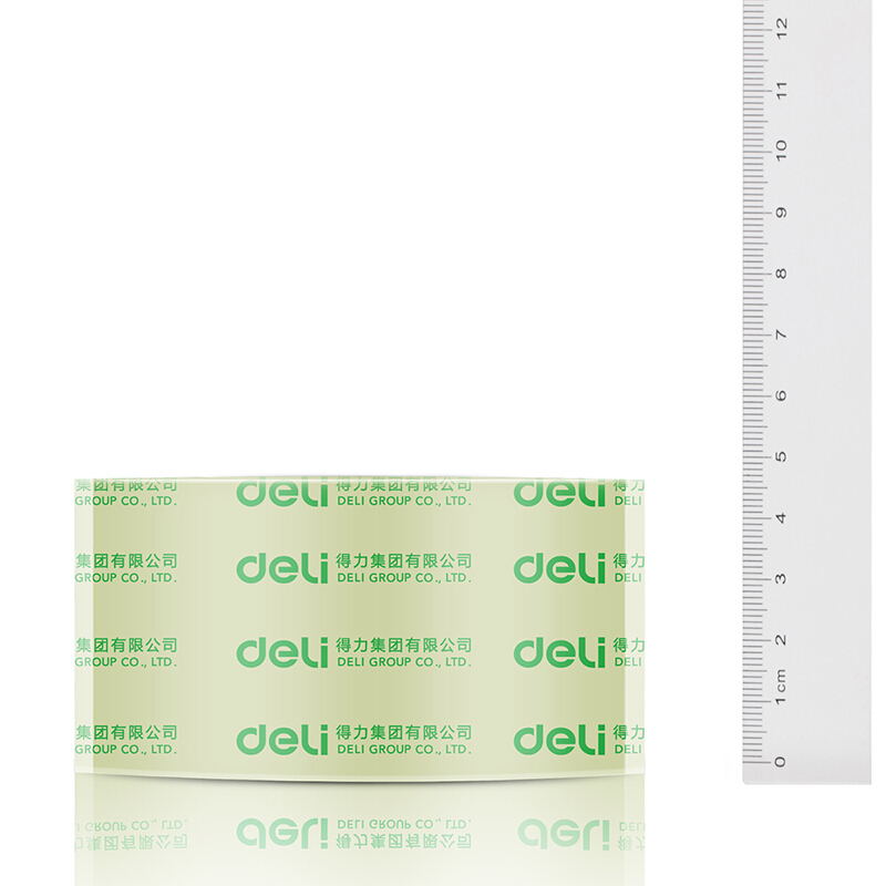 deli 30205 Packing Tape, 48mm*100y*50um(6rolls/tube), Transparent - Image 3