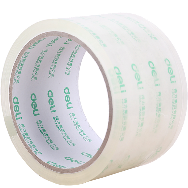 deli 30321 Packing Tape, 60mm*40y*50um(6rolls/tube), Transparent - Image 3