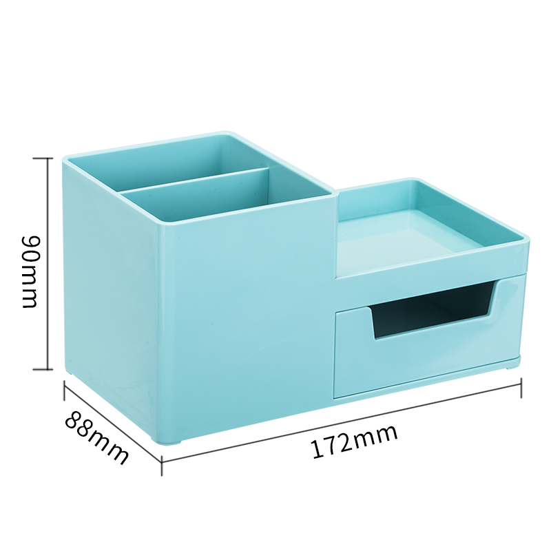 deli 8907 Desk Organizer, 172x88x90mm, Light Blue - Image 3