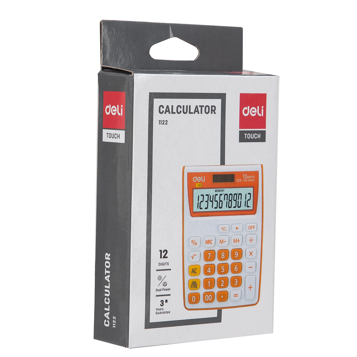 deli E1122 Portable Calculator, Plastic-12 digits, Green - Image 3