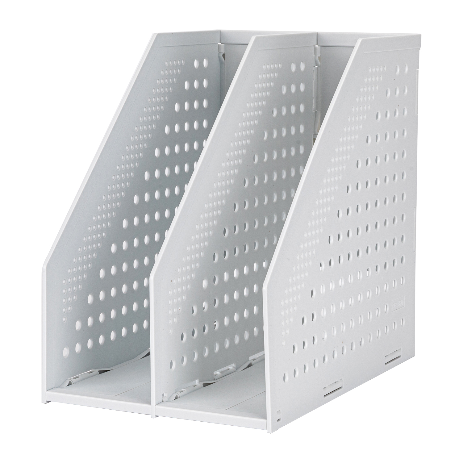 deli E78999 Magazine Holder, 286*38*300mm, Light Grey - Image 3