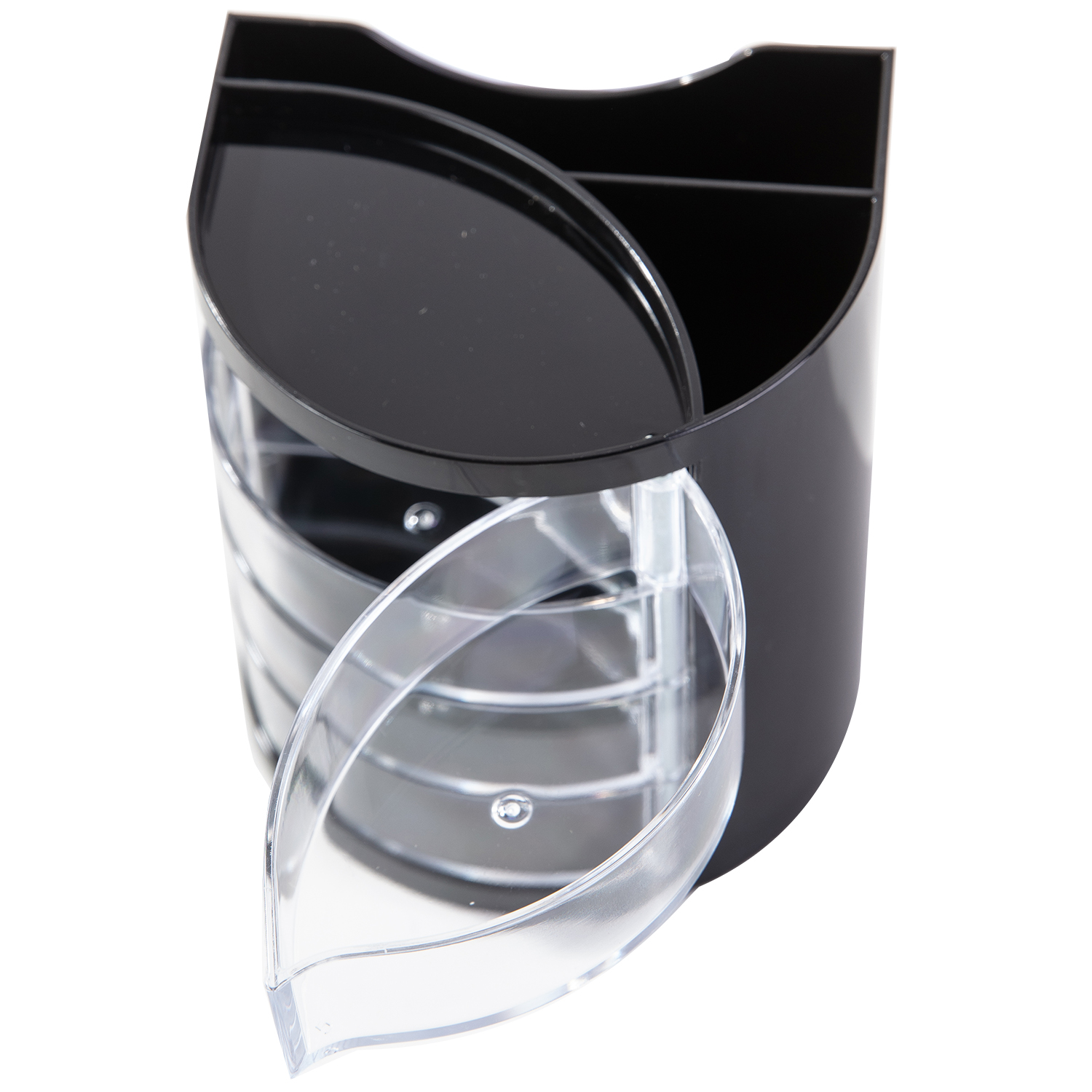 deli E9133 Pen Holder, 98×94×106mm, Black - Image 3