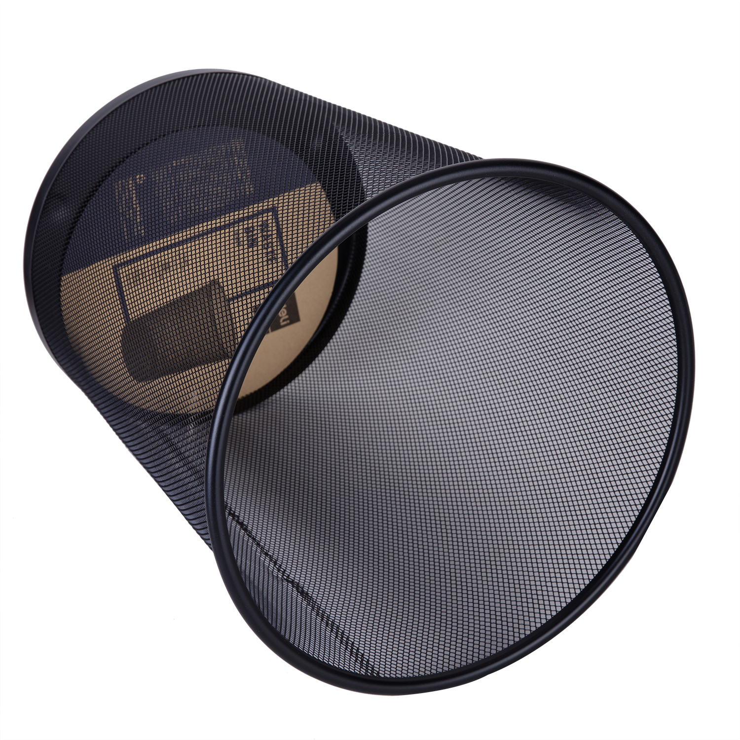 deli E9189 Waste Bin, φ295×φ240×347mm, Black - Image 3
