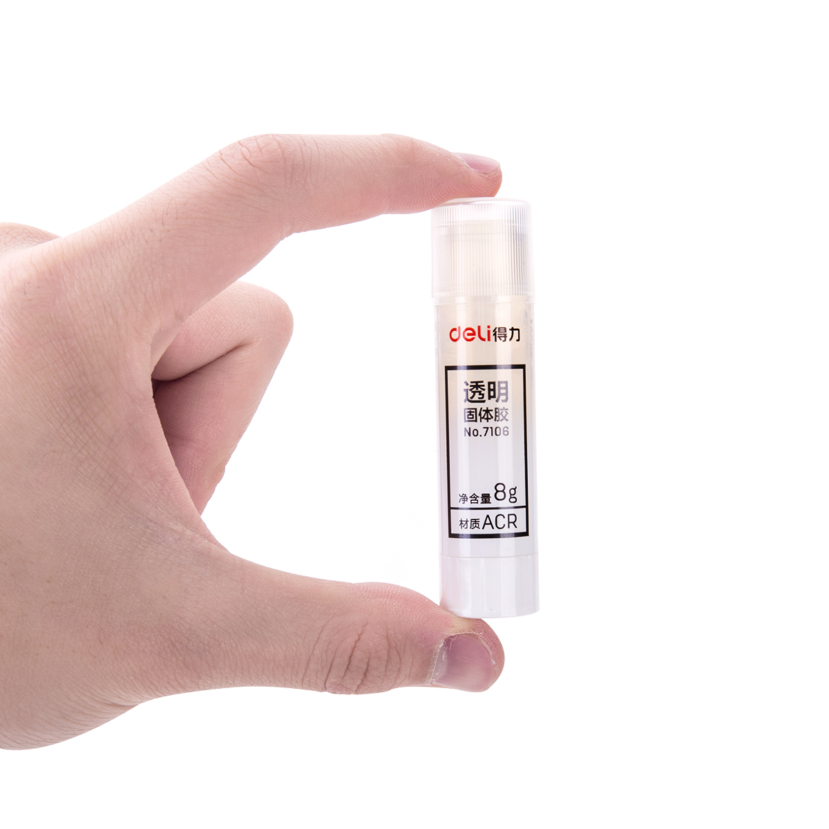 deli 7106 Glue Stick, 8g, Transparent - Image 3