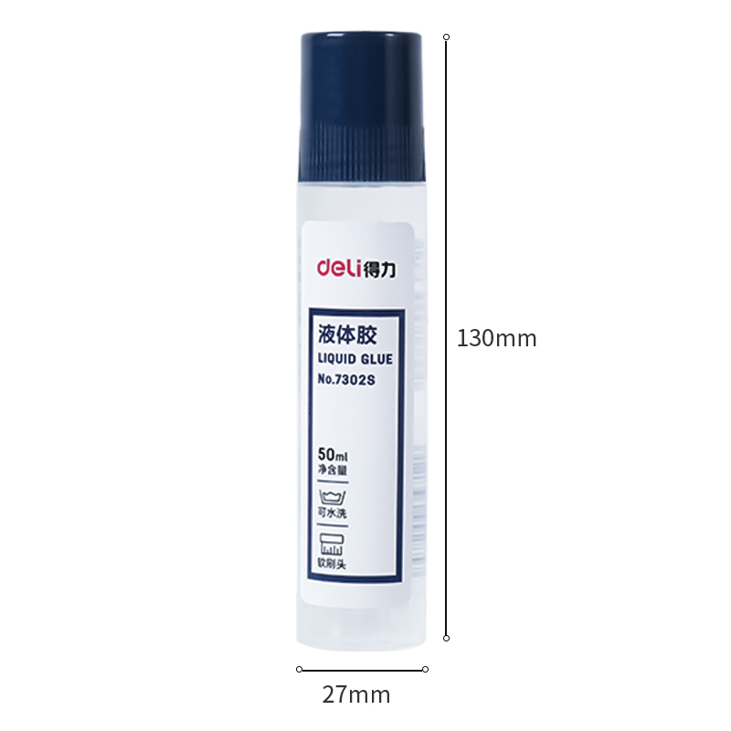 deli 7302 Liquid Glue, 50ml, Assorted Colors - Image 3