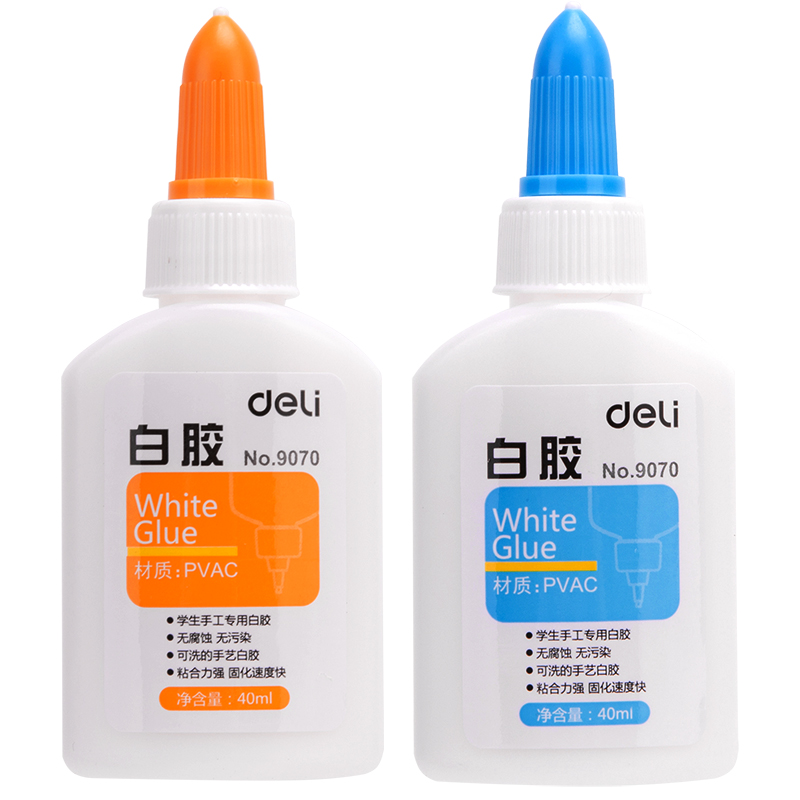 deli 9070 White Glue, 40ml, Assorted Colors - Image 3