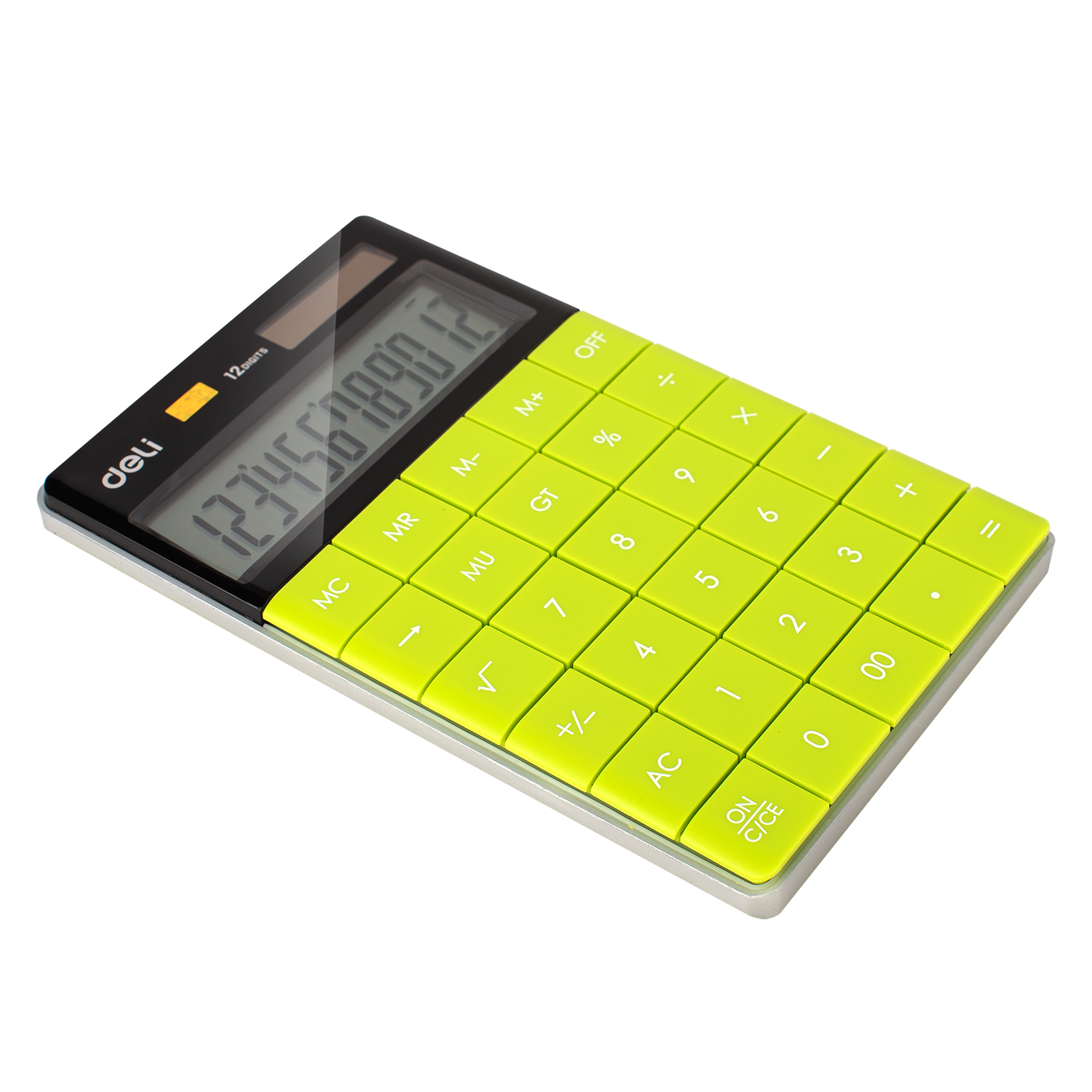 deli E1589 Desktop Calculator, Plastic-12 digits, Green - Image 3