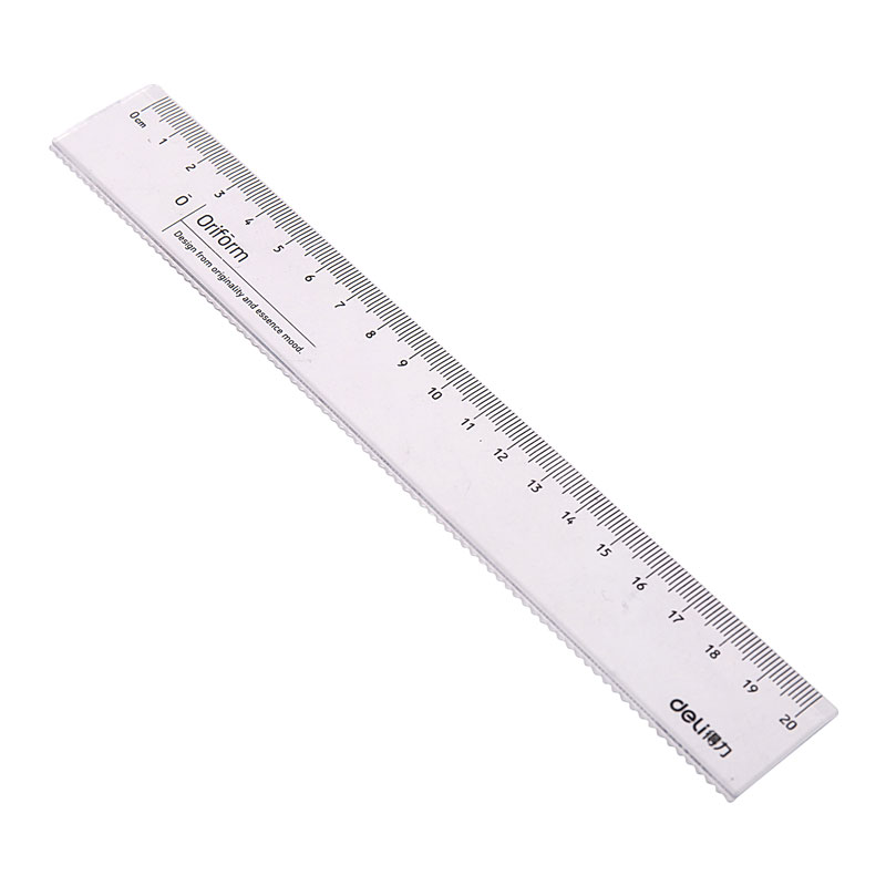 deli 79752 School Straight Edge, Transparent - Image 3