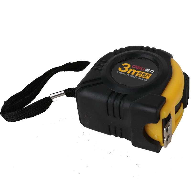 deli 8207 Steel Measure Tape, 3m, Yellow - Image 3