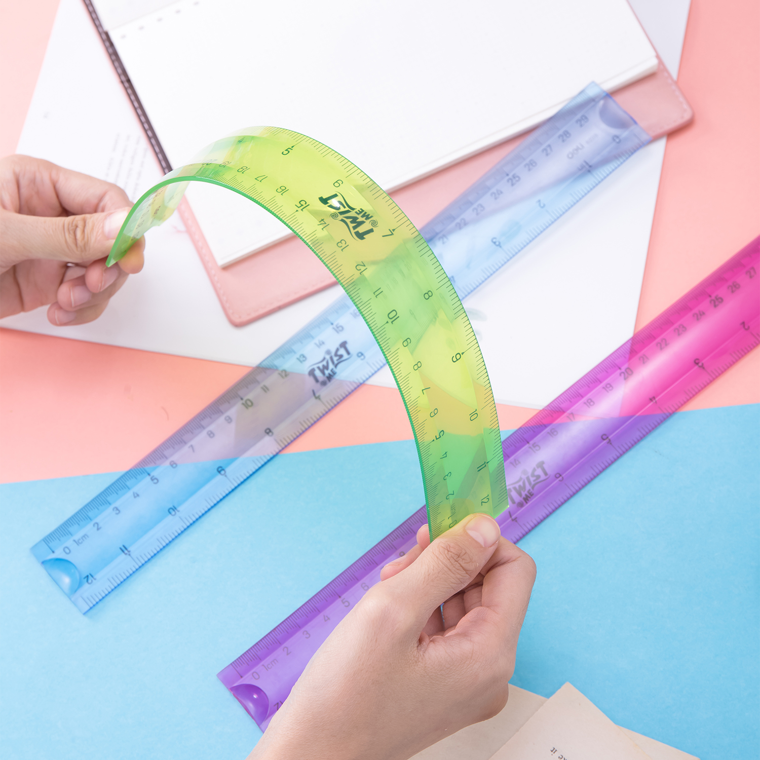 deli E6209 Ruler, 30CM, Assorted Colors - Image 3