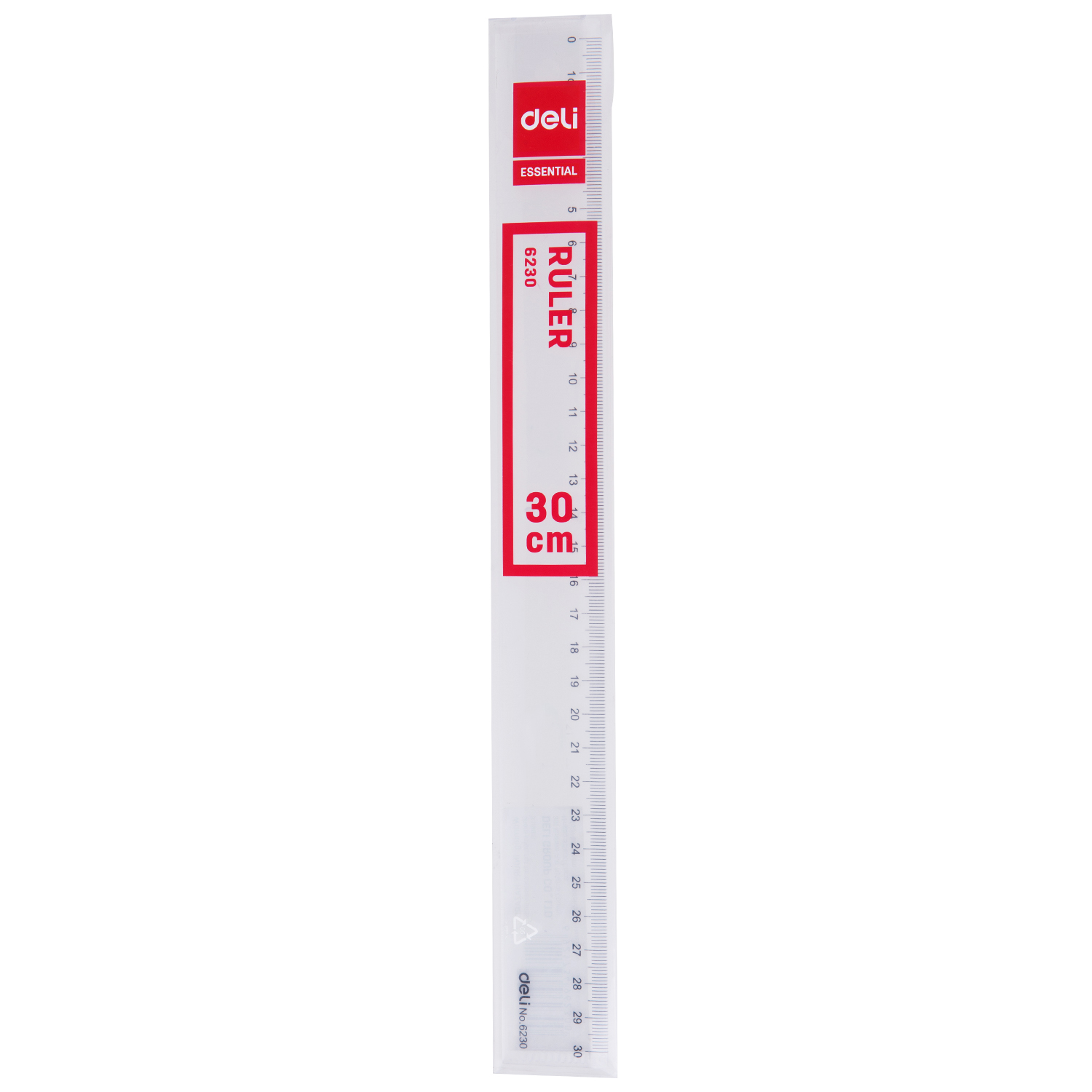 deli E6230 Ruler, 30cm, Transparent - Image 3