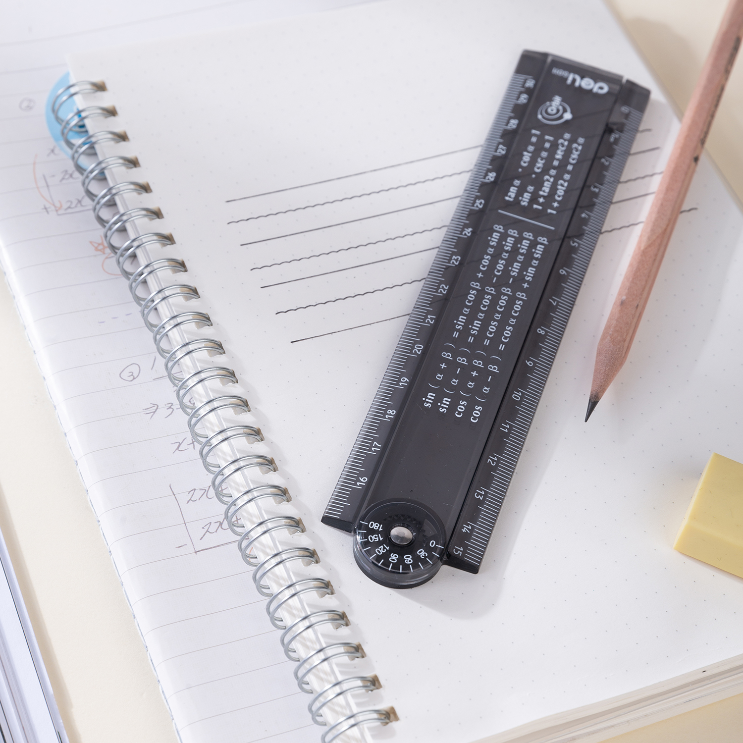 deli EG01102 Ruler, Black - Image 3