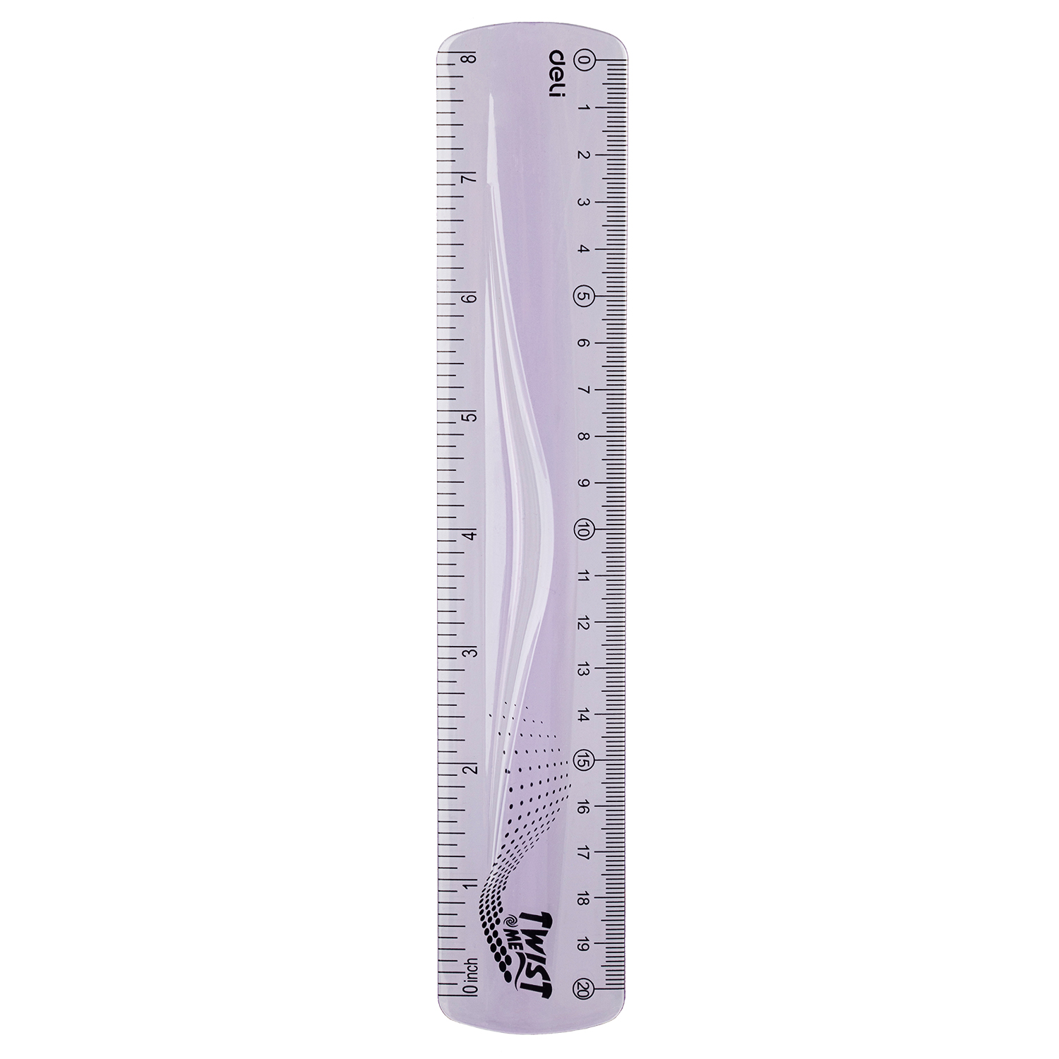 deli EH20 Ultra Flexible Ruler, 20 cm, 8 inch, - Image 3