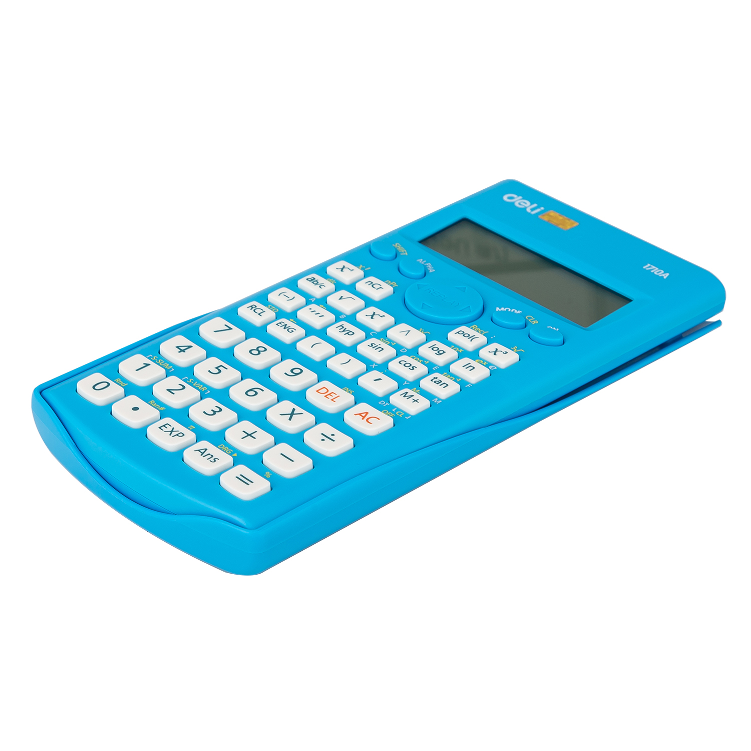 deli E1710A Scientific Calculator, 240F-two line display-10+2 digits, Blue - Image 3