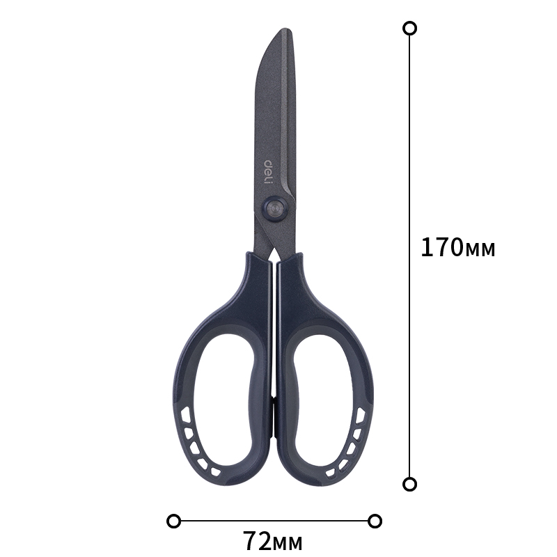 deli 77753 Scissors, 170mm, Grey - Image 3