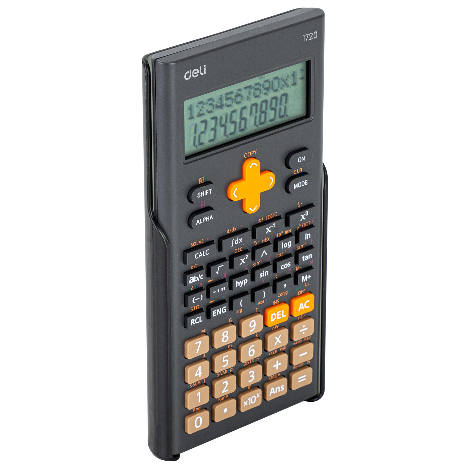deli E1720 300F-Scientific Calculator, 300F-textbook display,English display, Dark Grey - Image 3