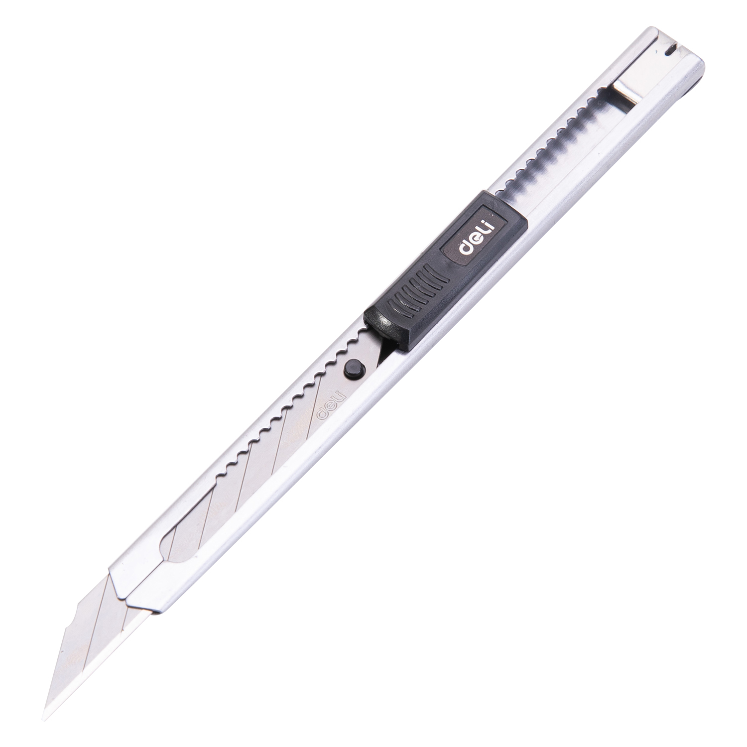 deli E2034 Cutter, 8 snap-off blades, Silver - Image 3