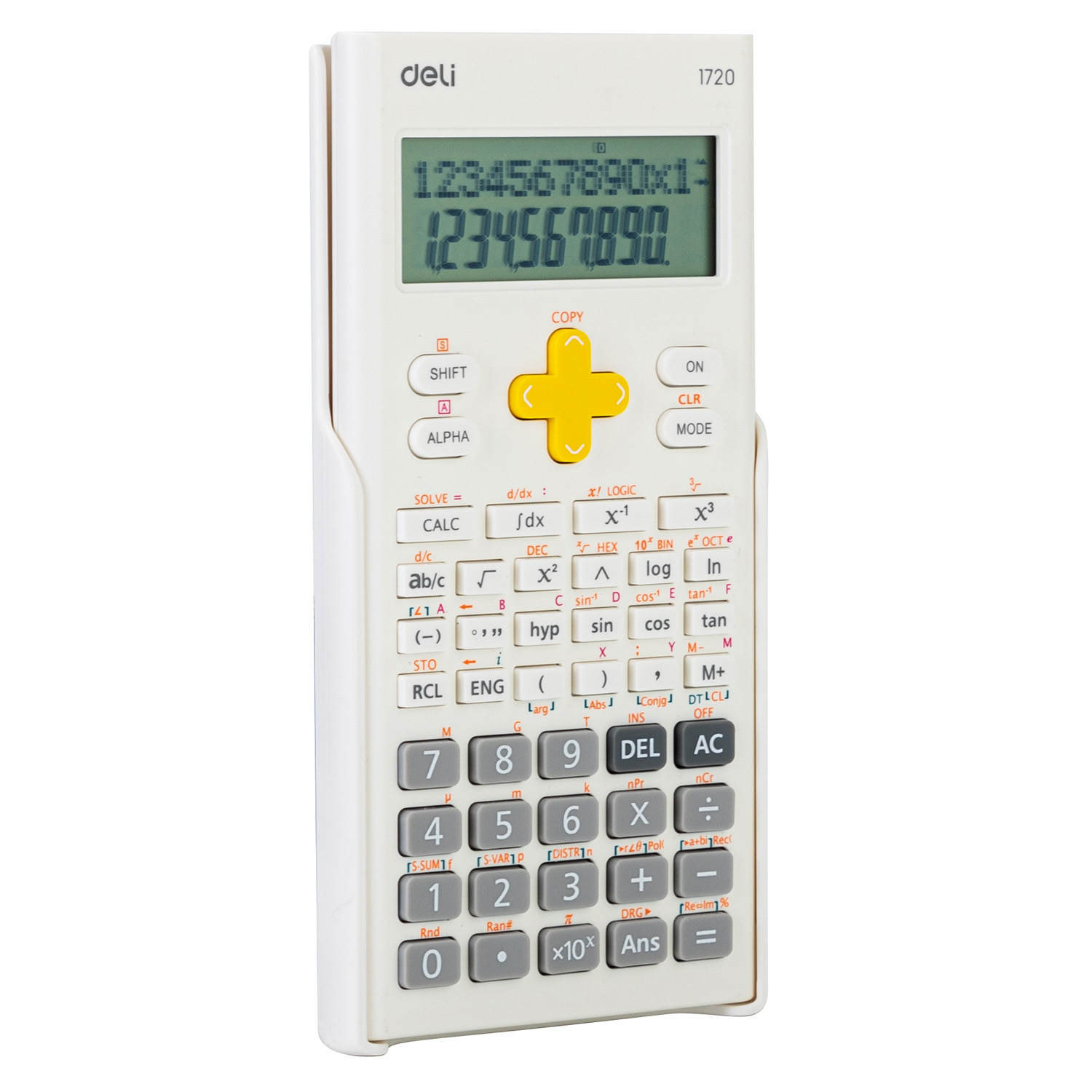 deli E1720 300F-Scientific Calculator, 300F-textbook display,English display, White - Image 3