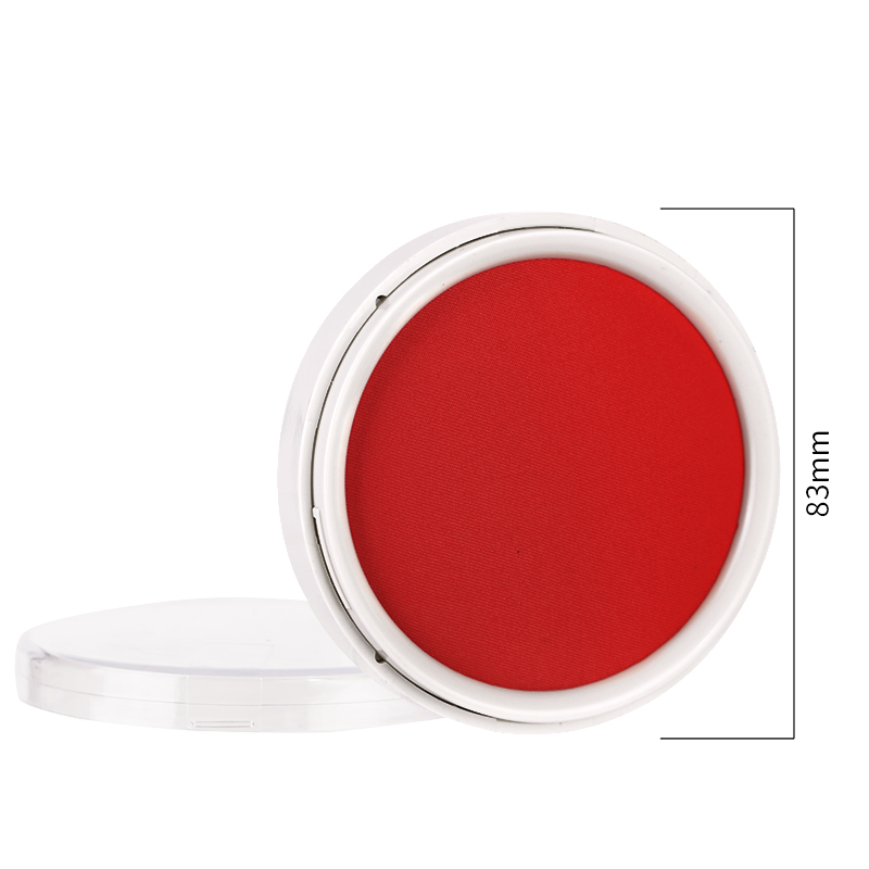 deli 9863 Stamp Pad, φ84×25mm, Red - Image 3