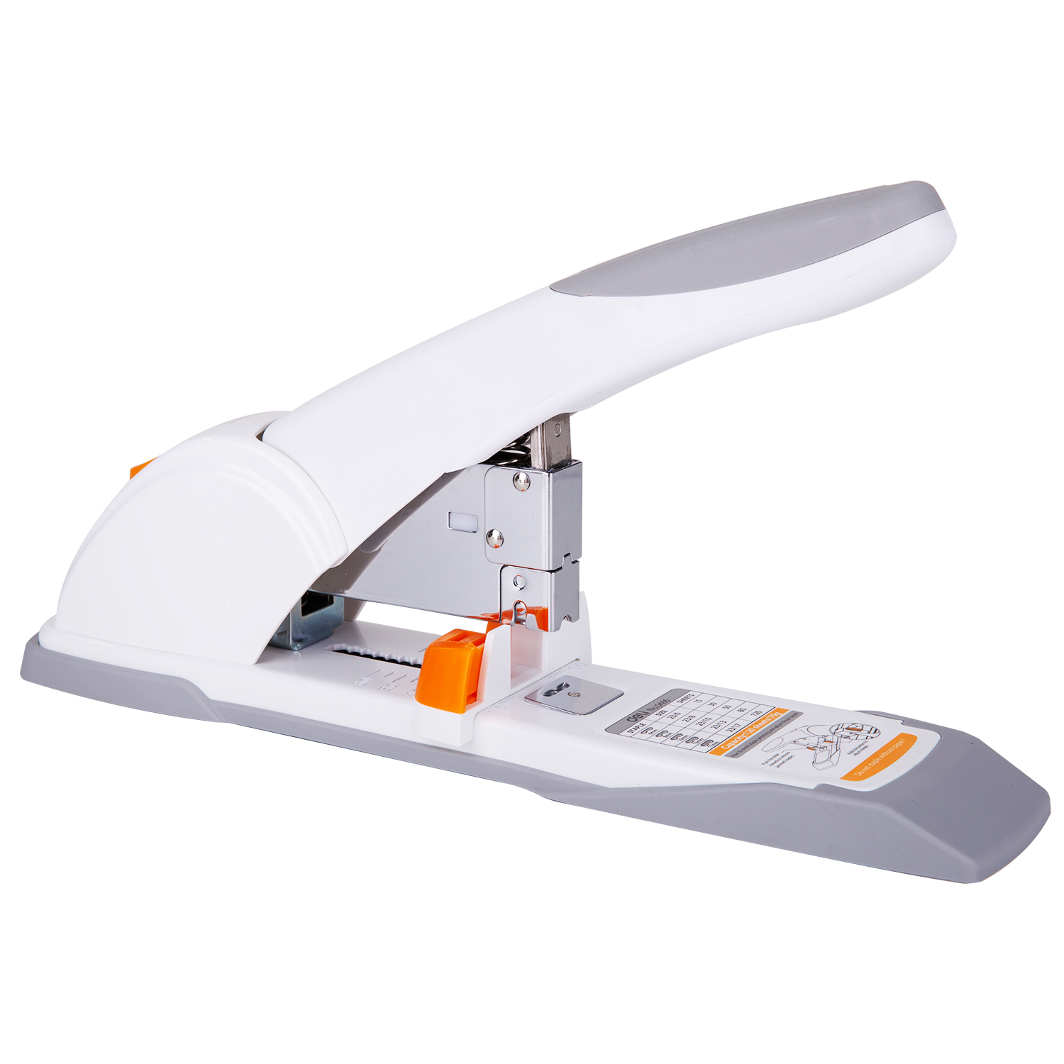 deli E0486 Heavy Duty Stapler, 120sheets, White - Image 3