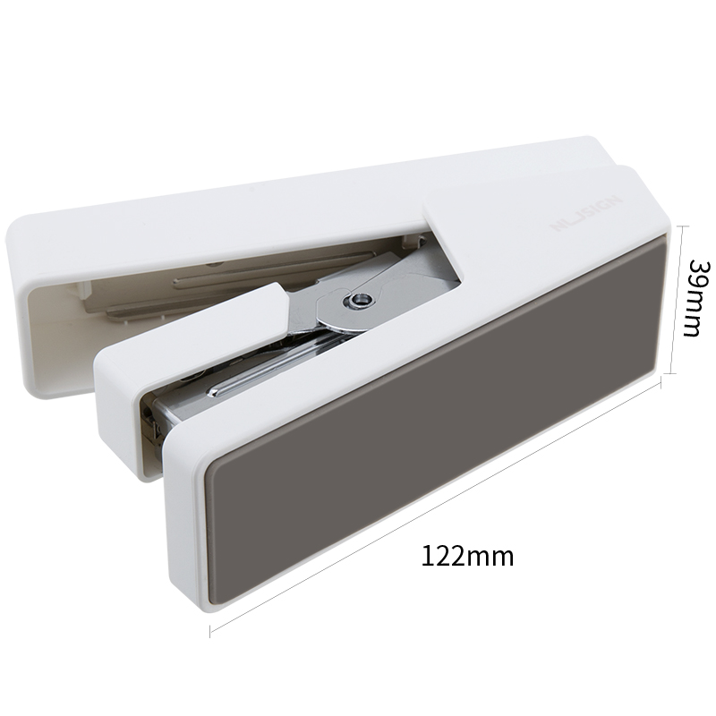 deli ENS081 Effortless Stapler, 138×43×70mm, 25sheets,24/6 & 26/6, White - Image 3