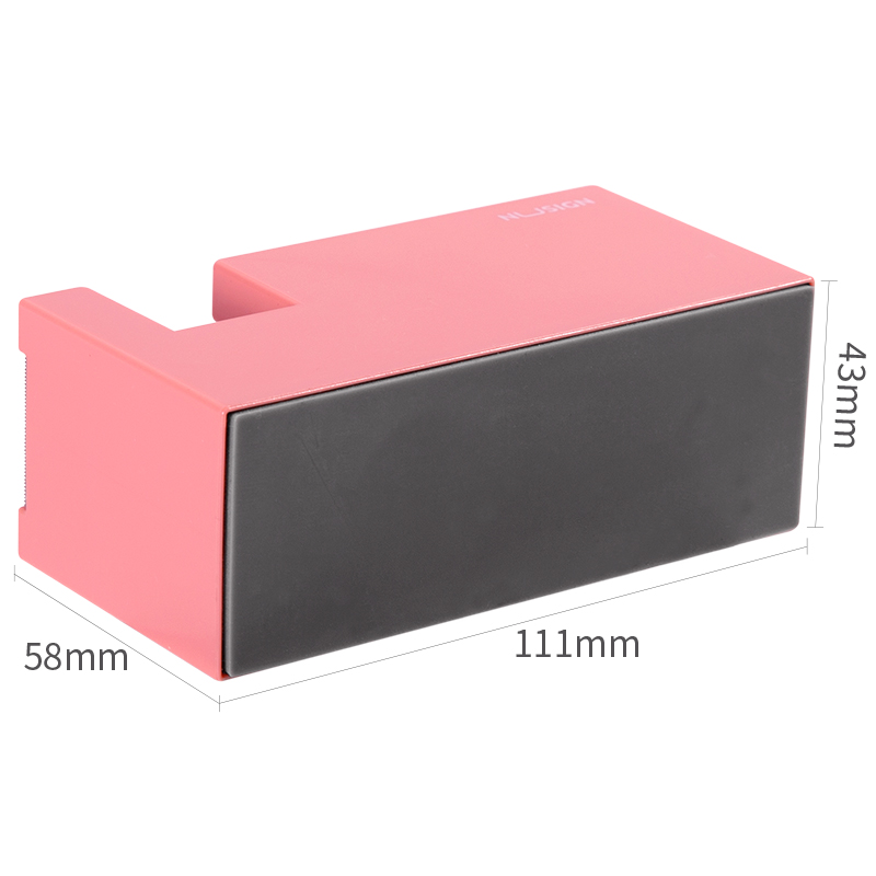 deli NS121 Nusign Tape Dispenser, Light Red - Image 3