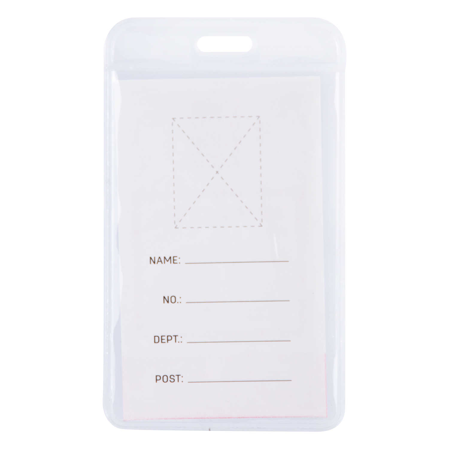 deli E5753 Name Badge & Clip, Inner core size: 54*90mm, Blue - Image 3