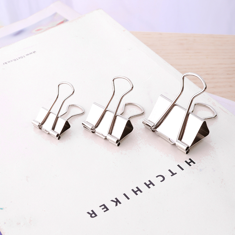 deli 8484 Effortless Binder Clip, 32mm, Silver - Image 3