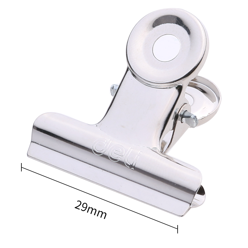deli 9525 Binder Clip, 29mm, Silver - Image 3